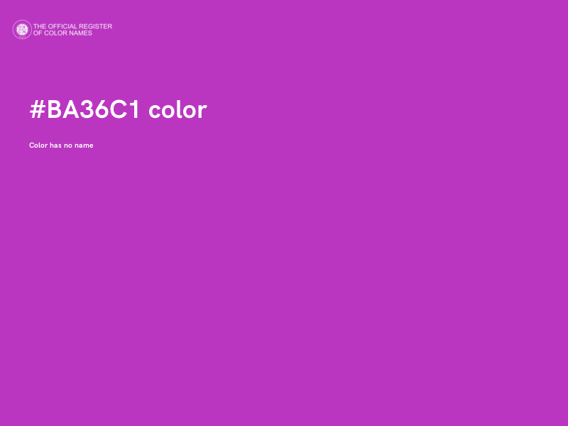 #BA36C1 color image