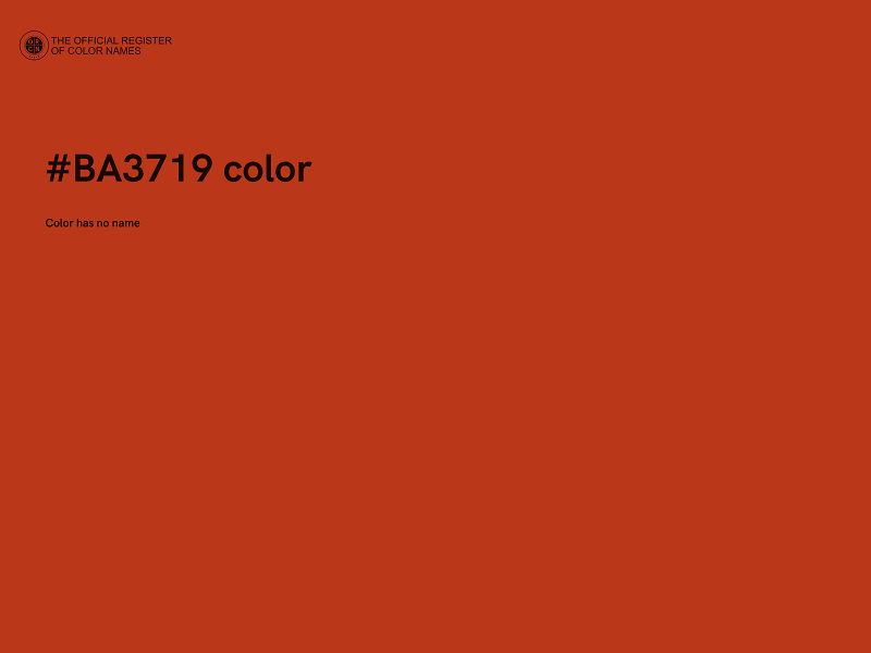 #BA3719 color image