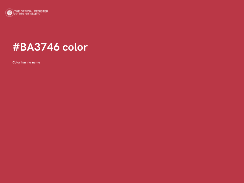 #BA3746 color image