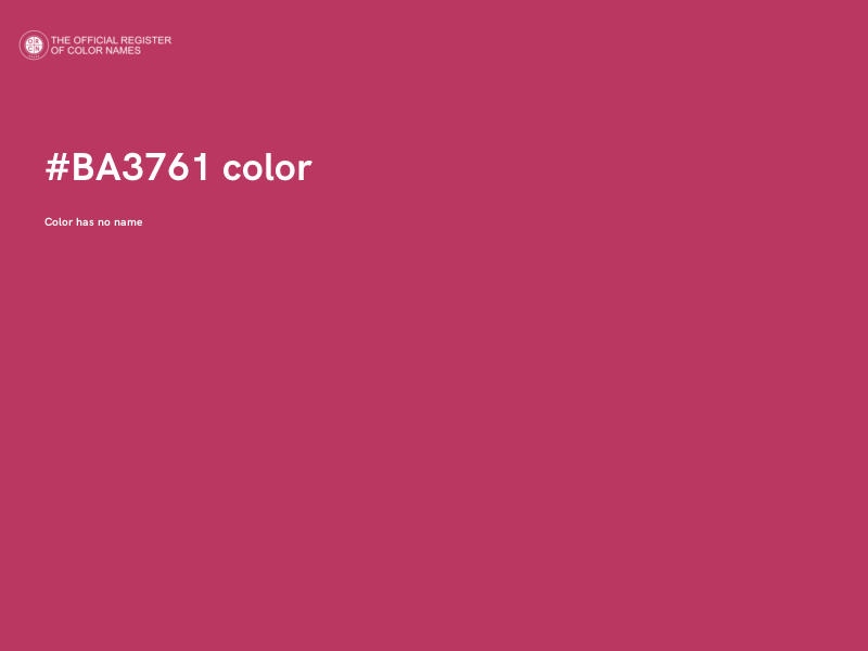 #BA3761 color image