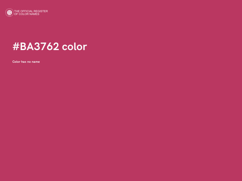 #BA3762 color image