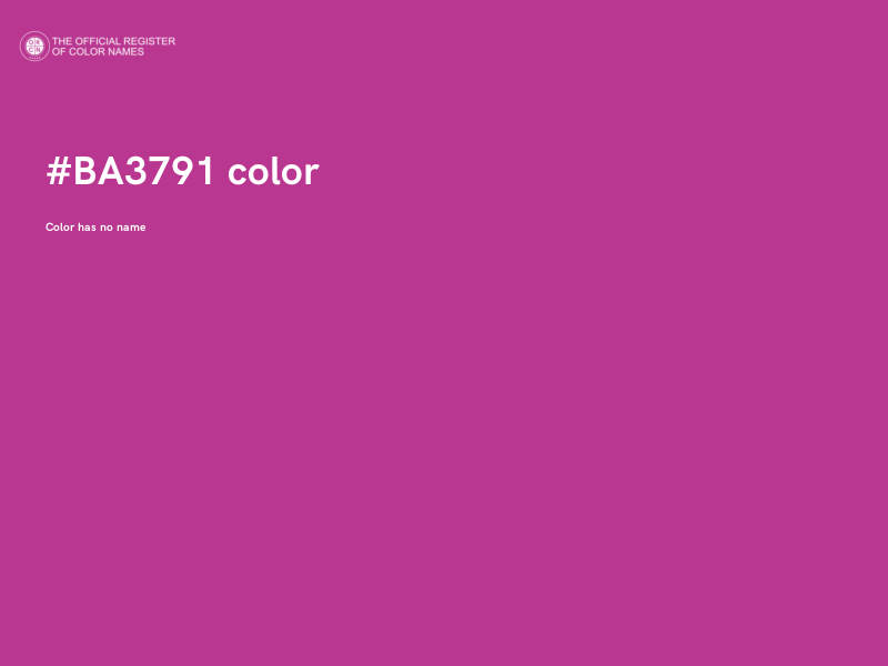#BA3791 color image