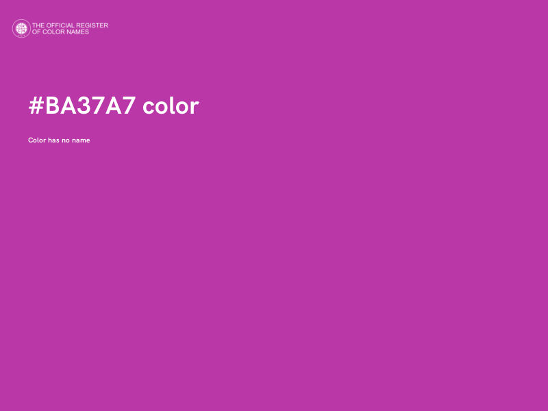 #BA37A7 color image