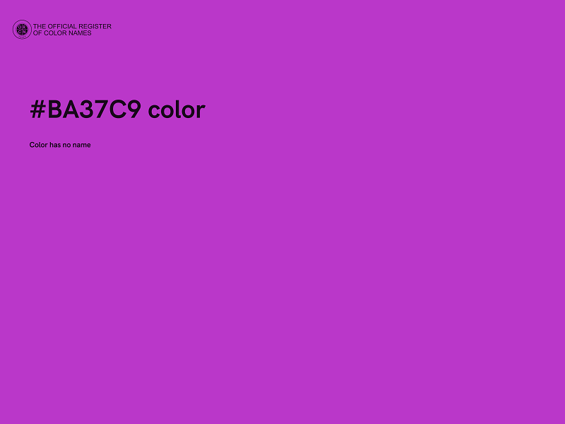 #BA37C9 color image