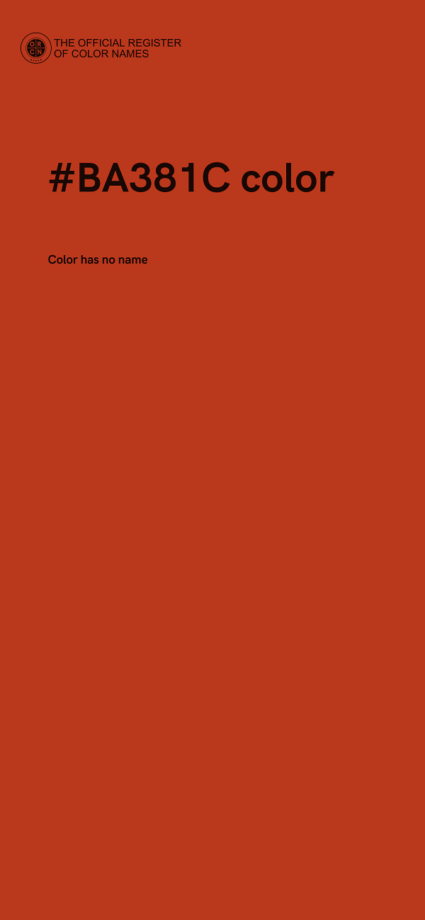 #BA381C color image