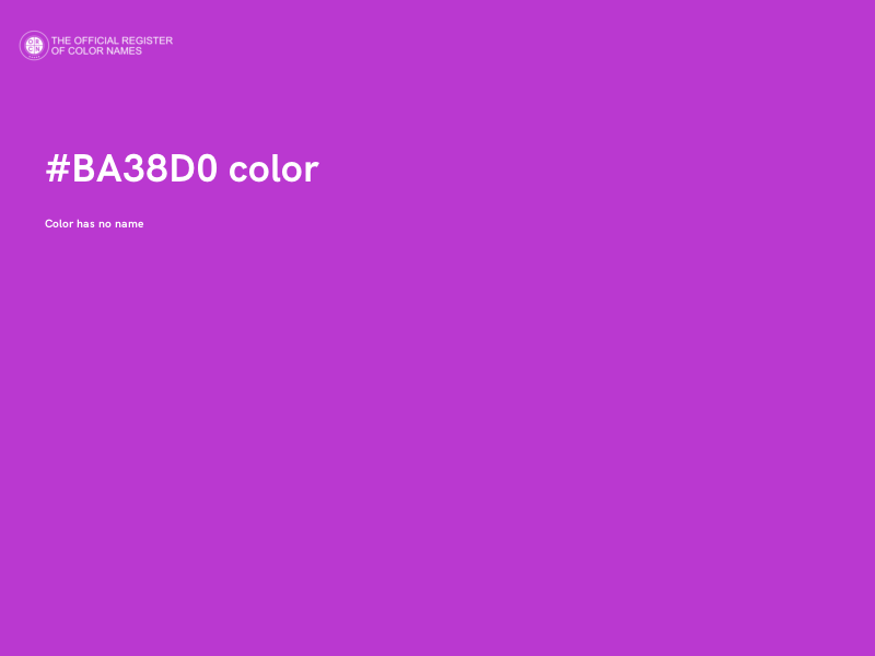 #BA38D0 color image
