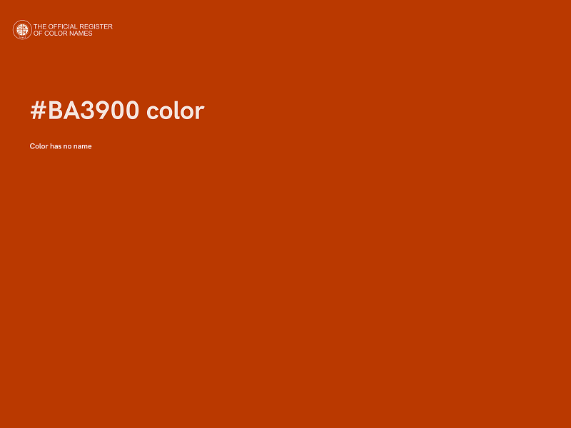 #BA3900 color image