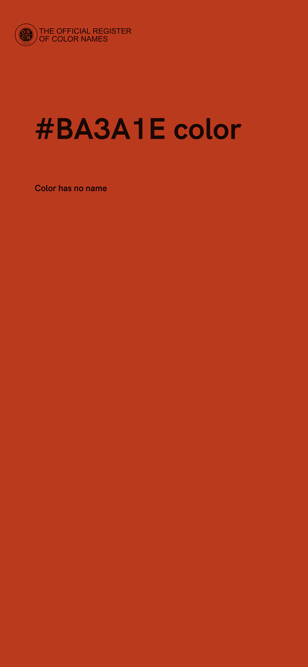 #BA3A1E color image