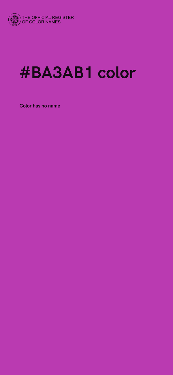 #BA3AB1 color image
