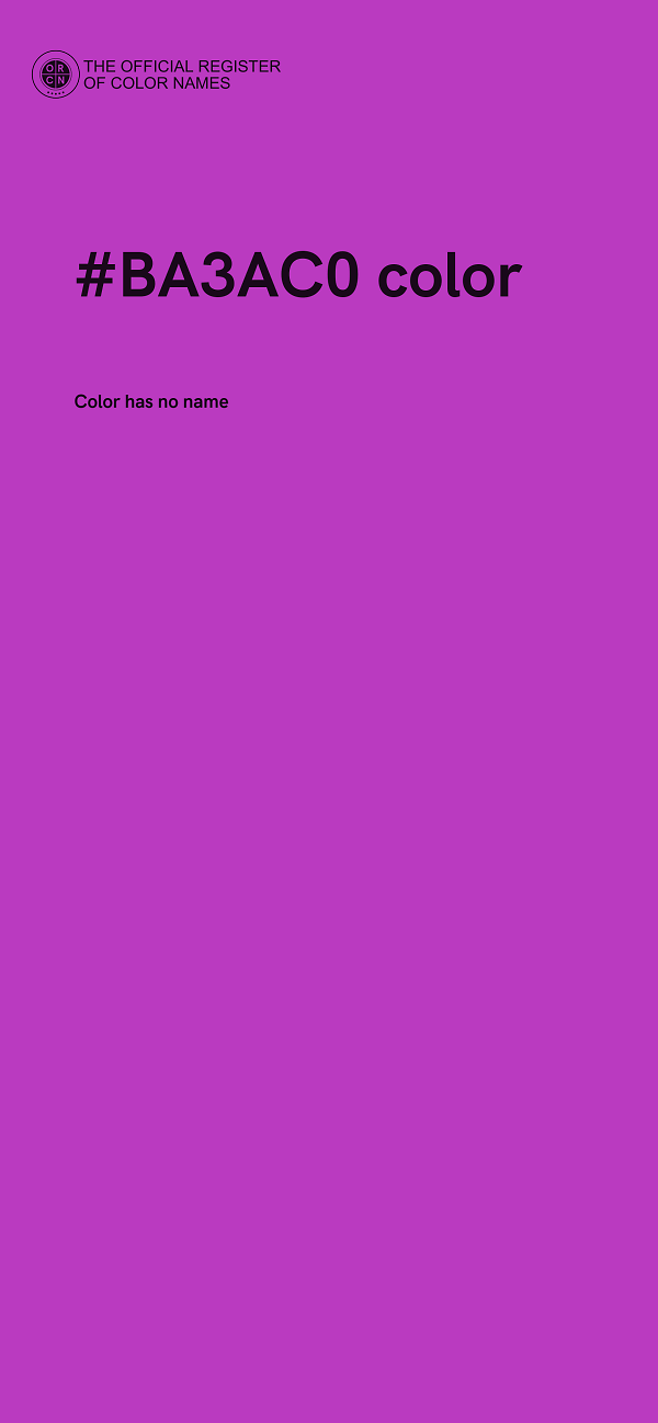 #BA3AC0 color image