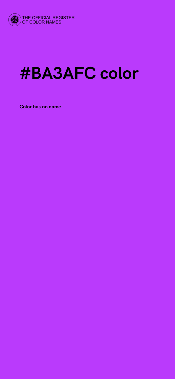 #BA3AFC color image