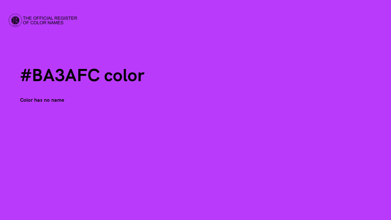 #BA3AFC color image
