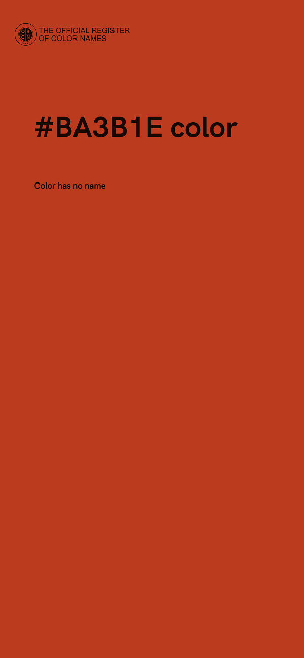 #BA3B1E color image