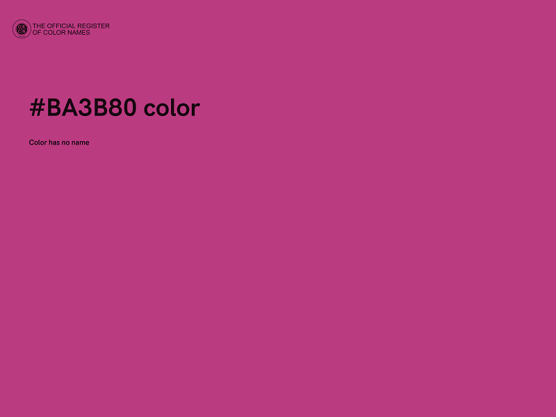 #BA3B80 color image
