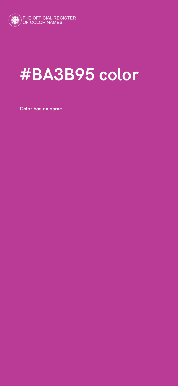 #BA3B95 color image