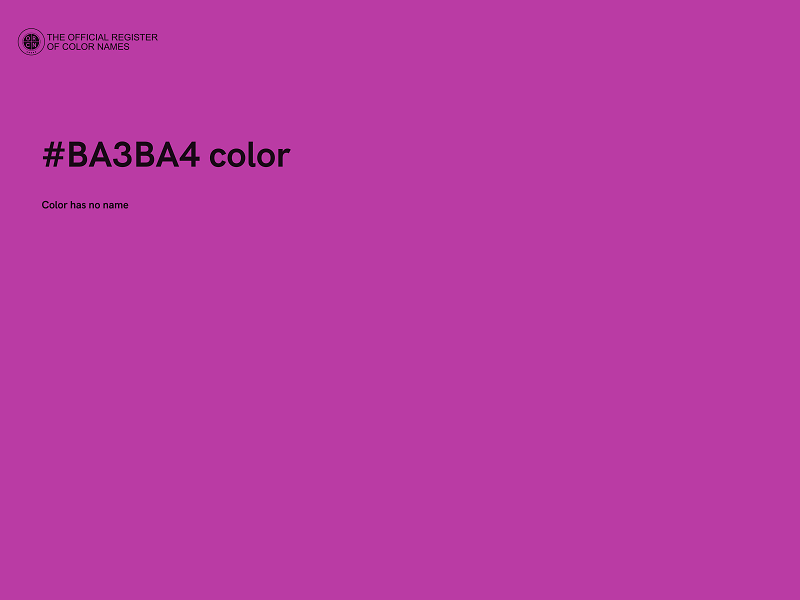 #BA3BA4 color image