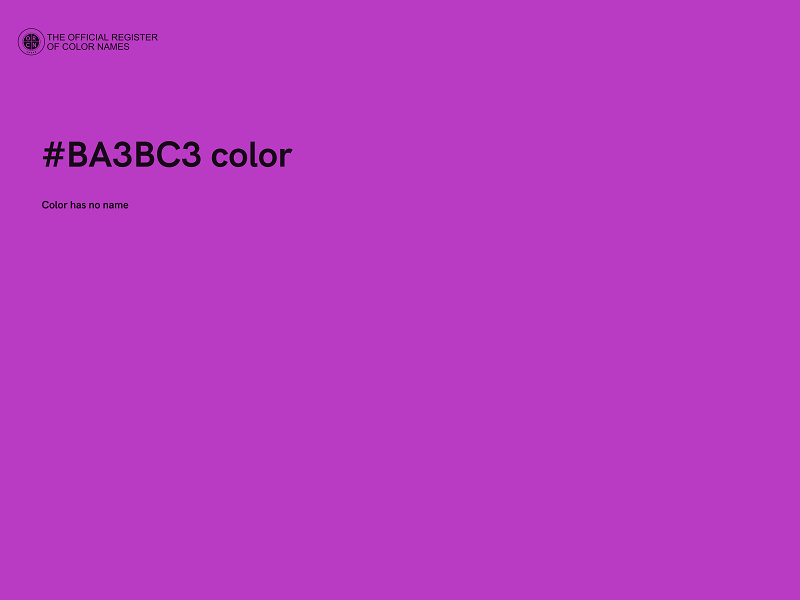 #BA3BC3 color image