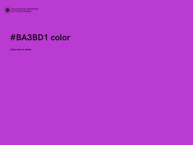 #BA3BD1 color image