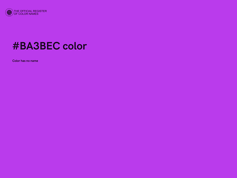 #BA3BEC color image