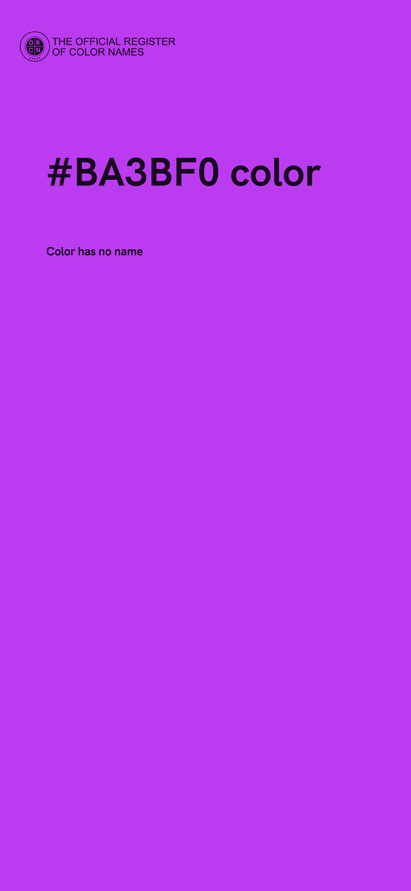 #BA3BF0 color image