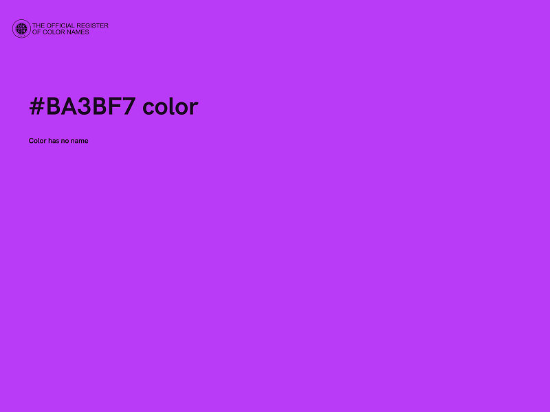 #BA3BF7 color image