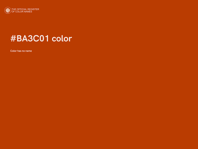 #BA3C01 color image