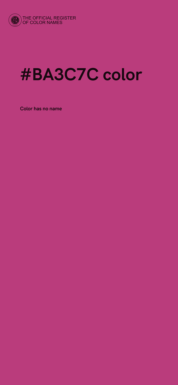 #BA3C7C color image