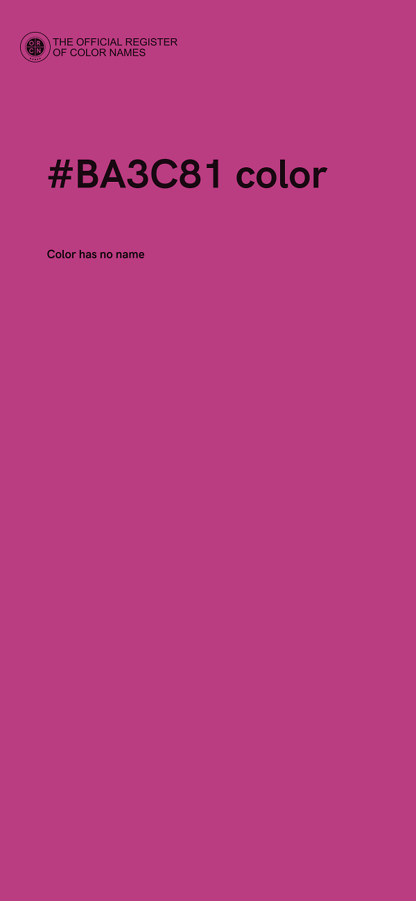 #BA3C81 color image