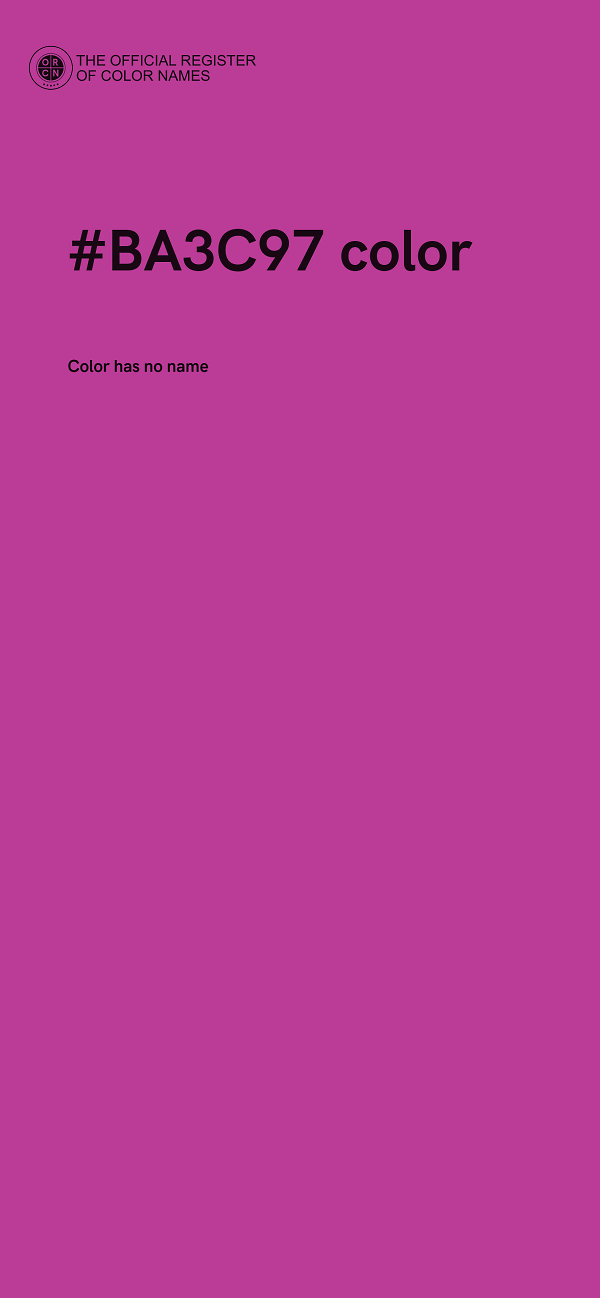 #BA3C97 color image