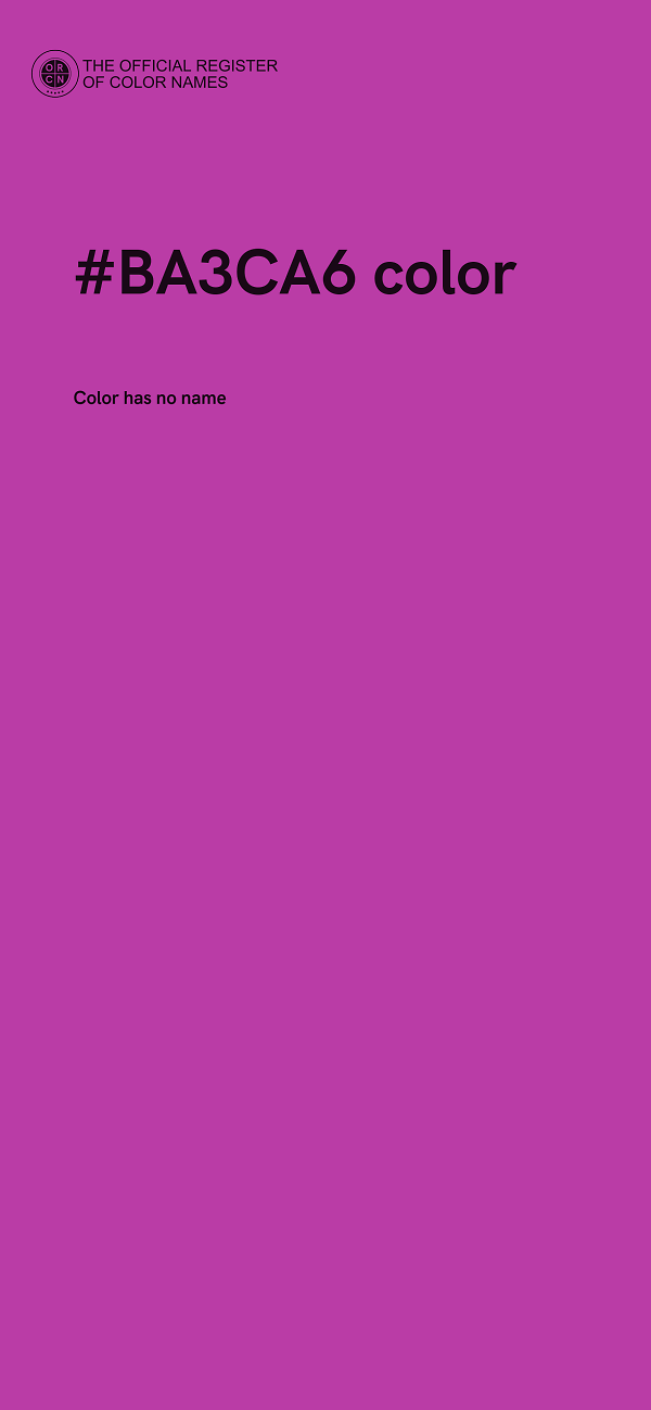 #BA3CA6 color image