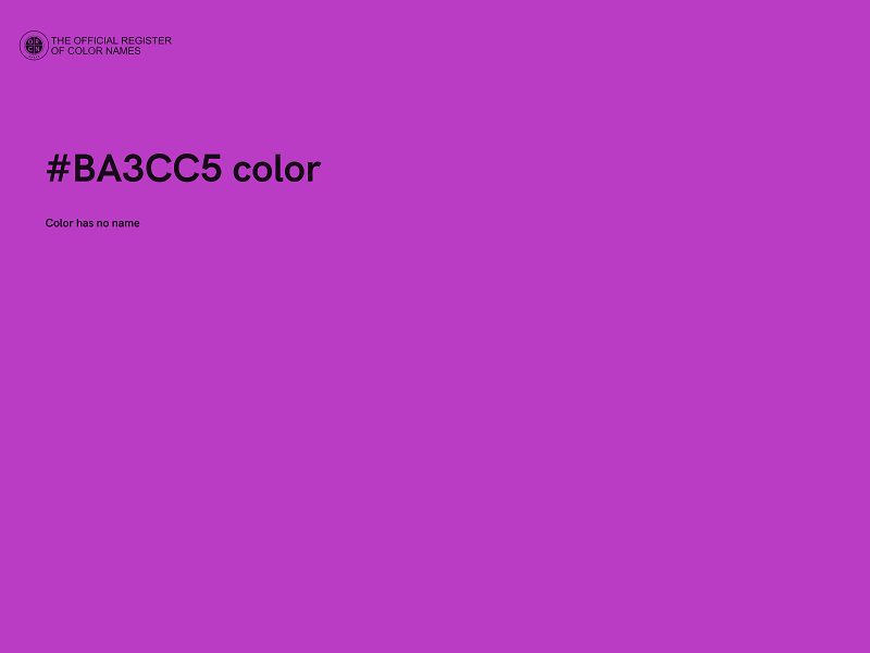 #BA3CC5 color image