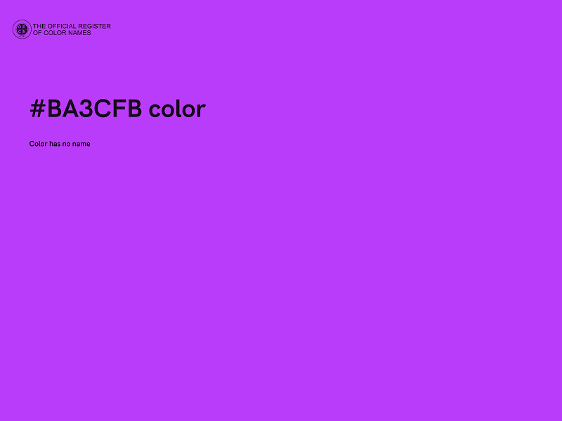 #BA3CFB color image