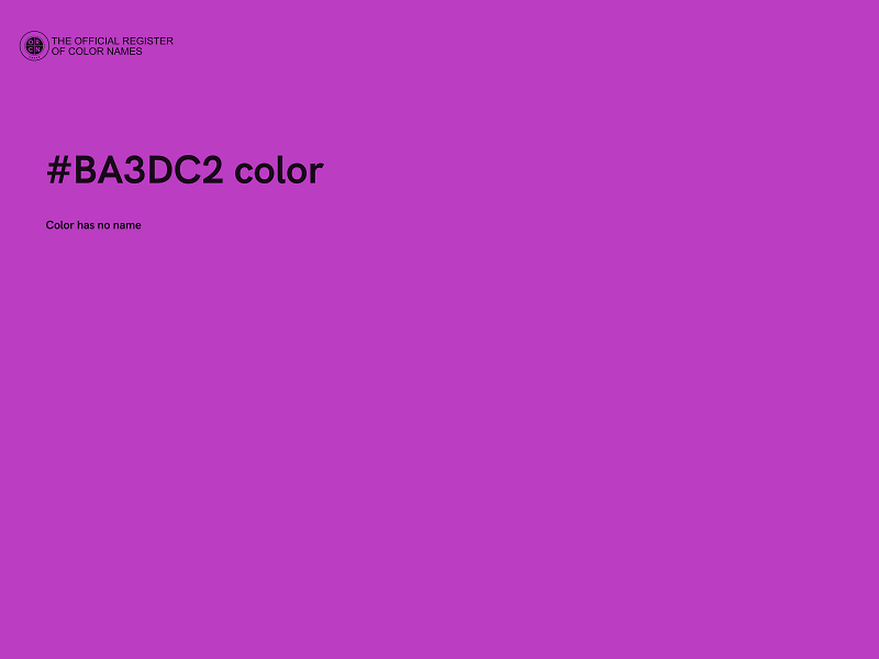 #BA3DC2 color image