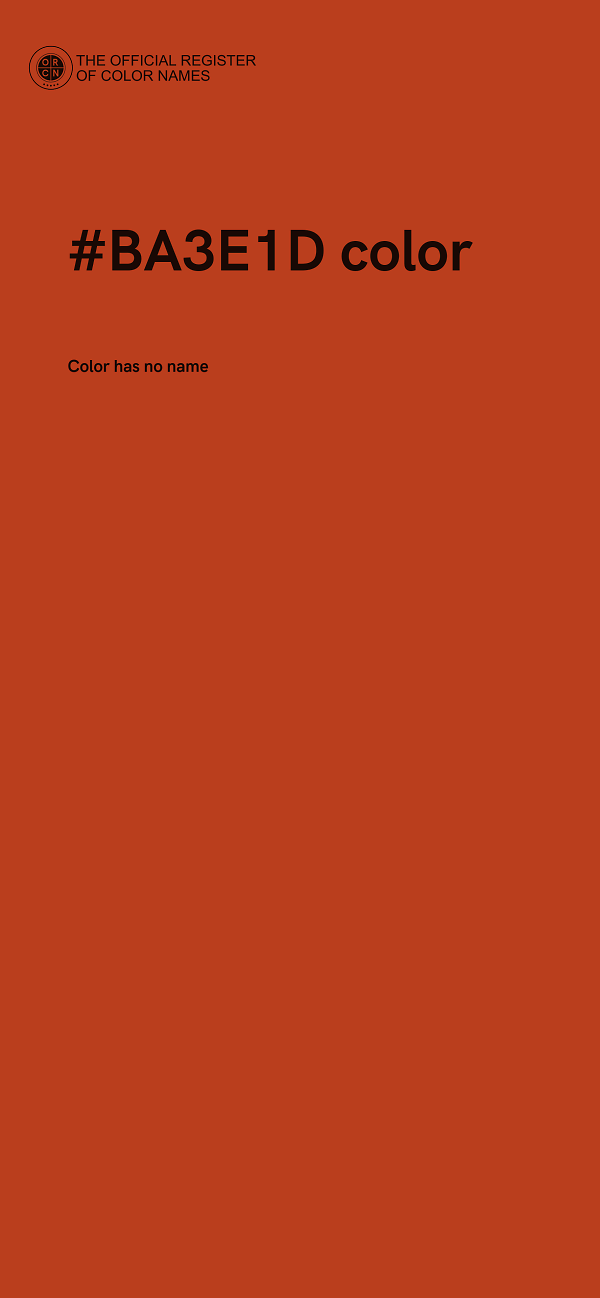 #BA3E1D color image