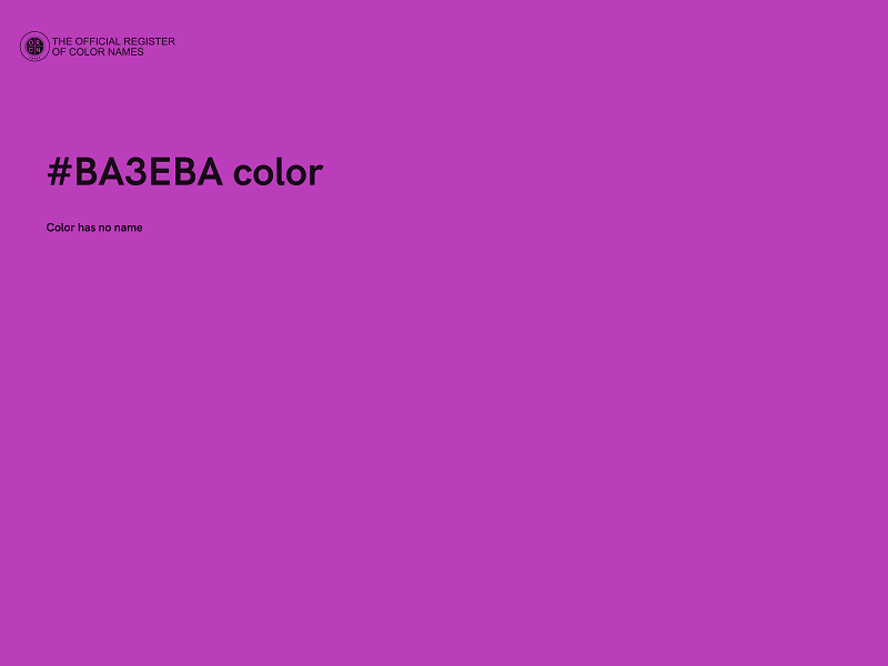 #BA3EBA color image