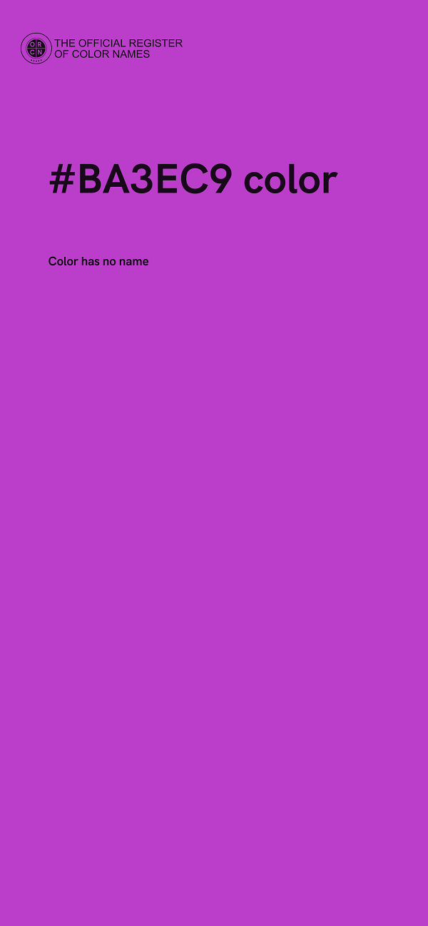 #BA3EC9 color image