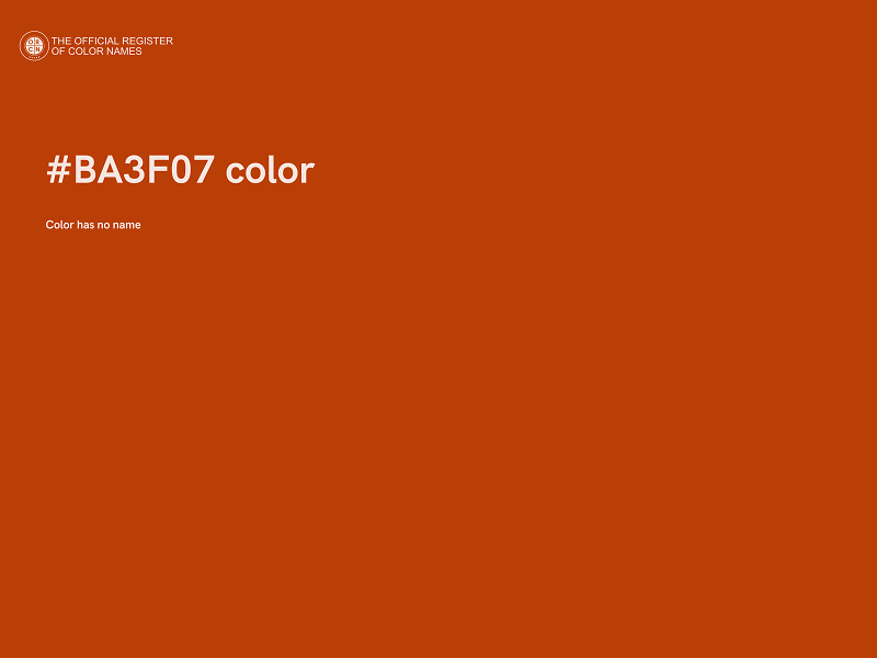 #BA3F07 color image