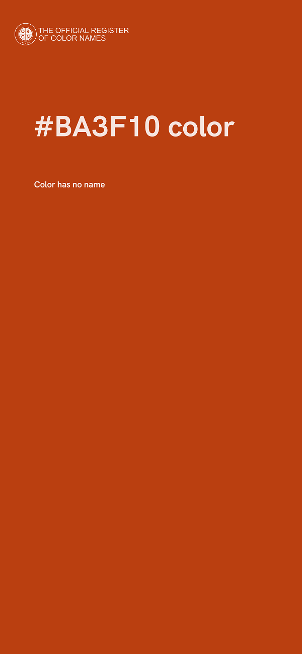 #BA3F10 color image