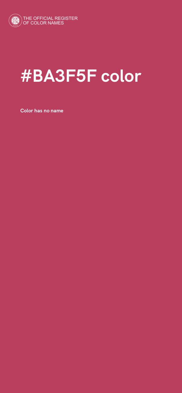 #BA3F5F color image