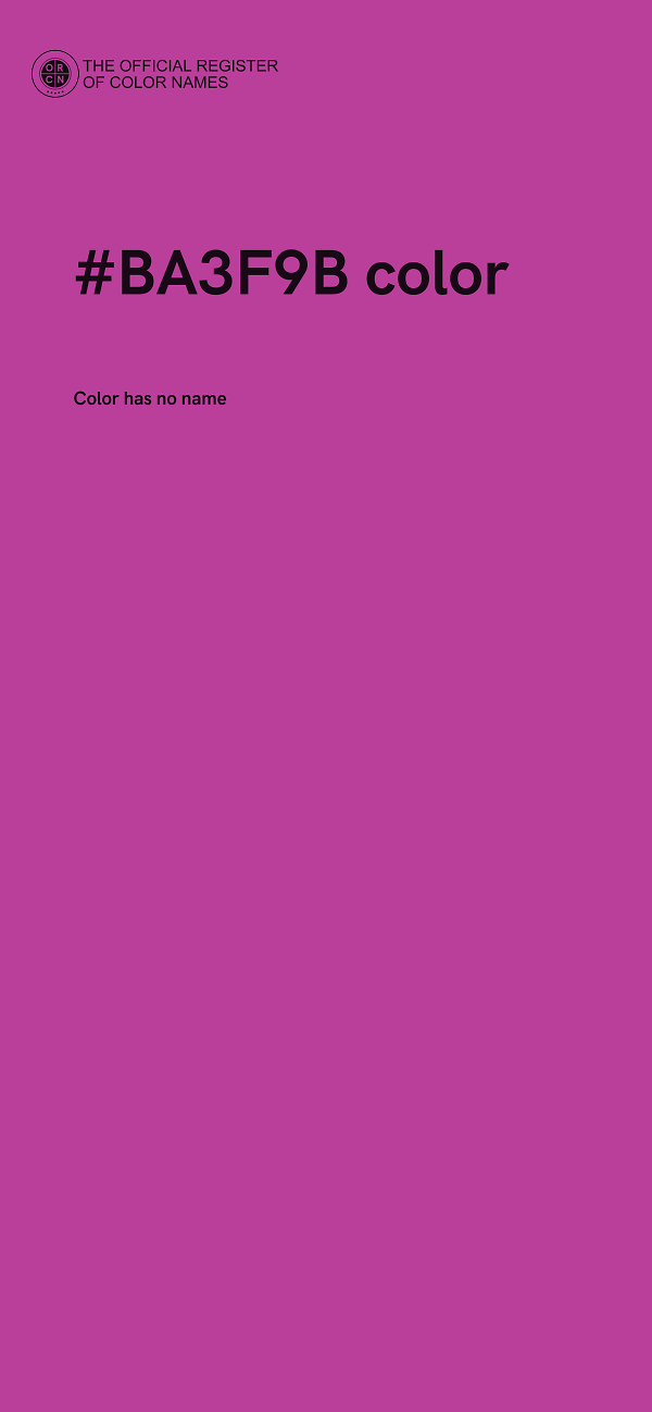 #BA3F9B color image