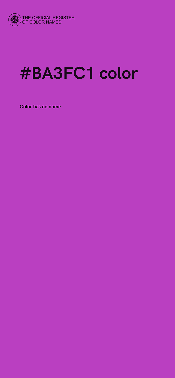 #BA3FC1 color image