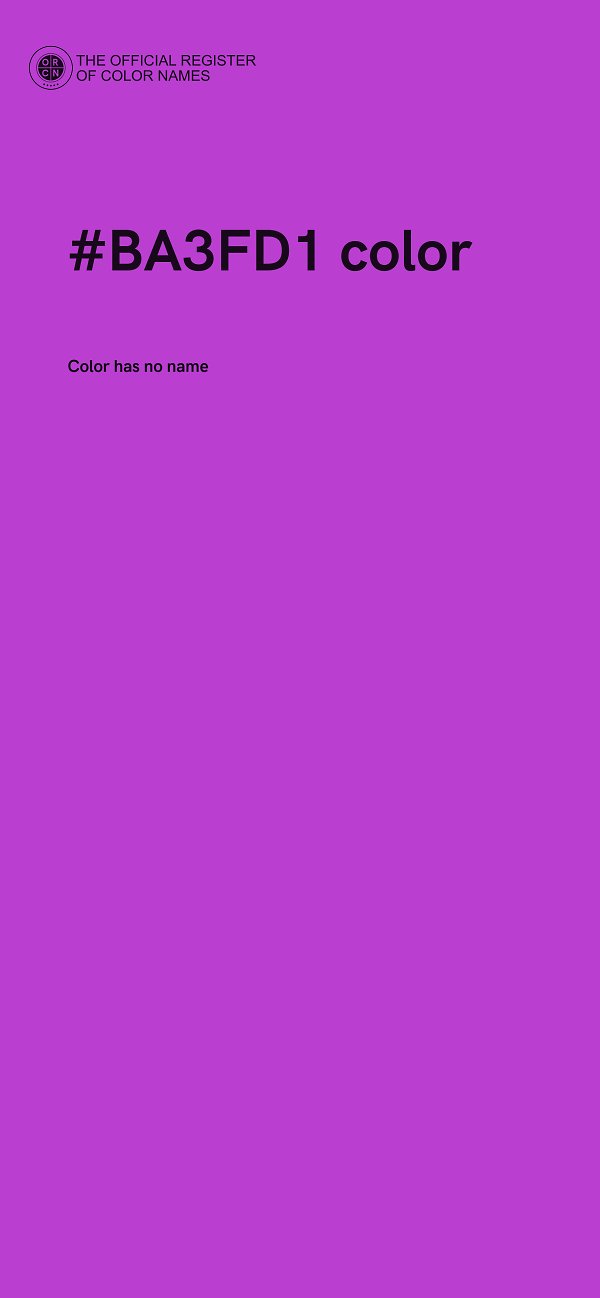 #BA3FD1 color image