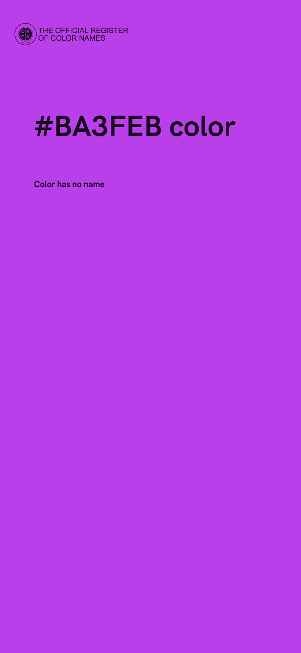 #BA3FEB color image