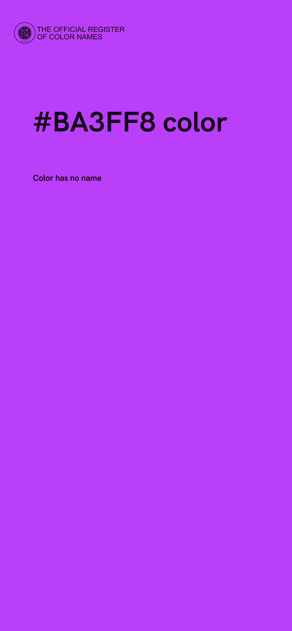 #BA3FF8 color image
