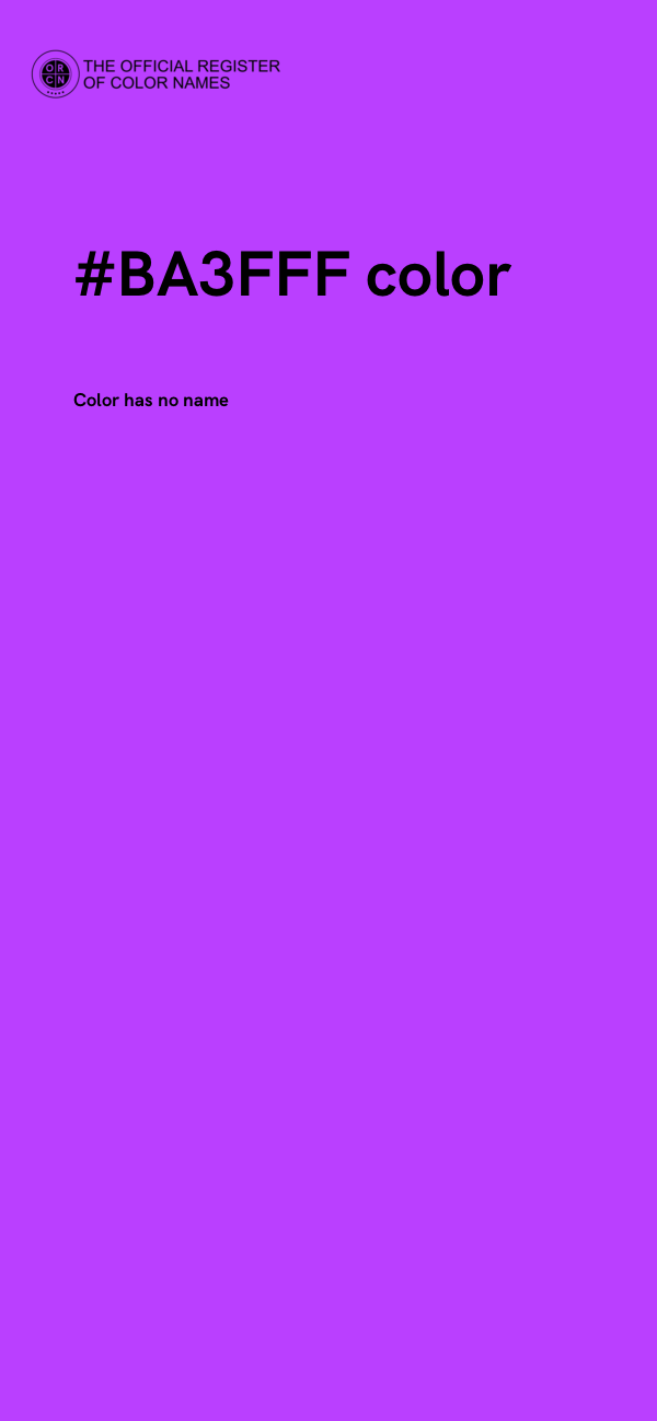 #BA3FFF color image
