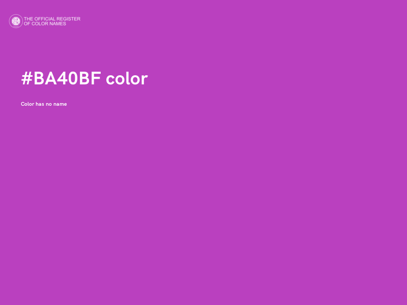 #BA40BF color image