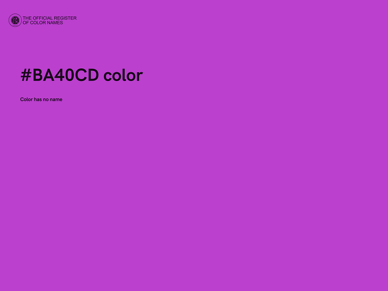 #BA40CD color image