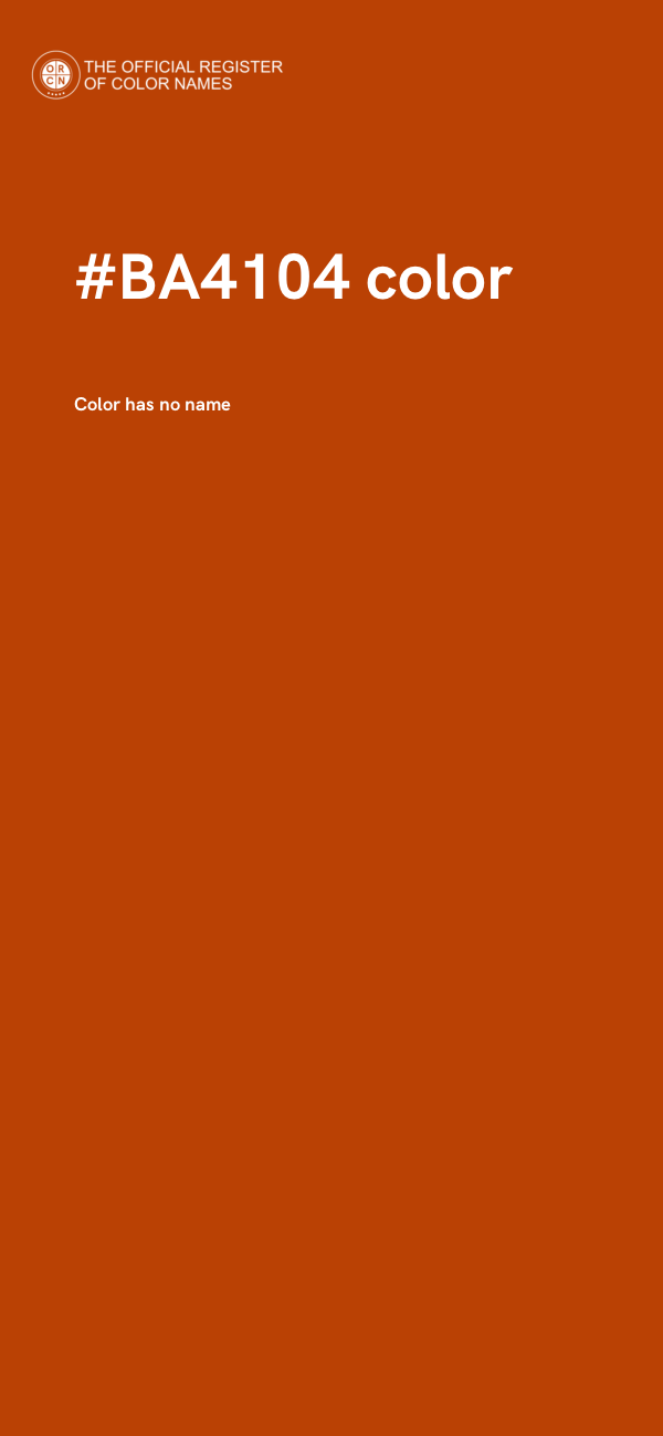 #BA4104 color image
