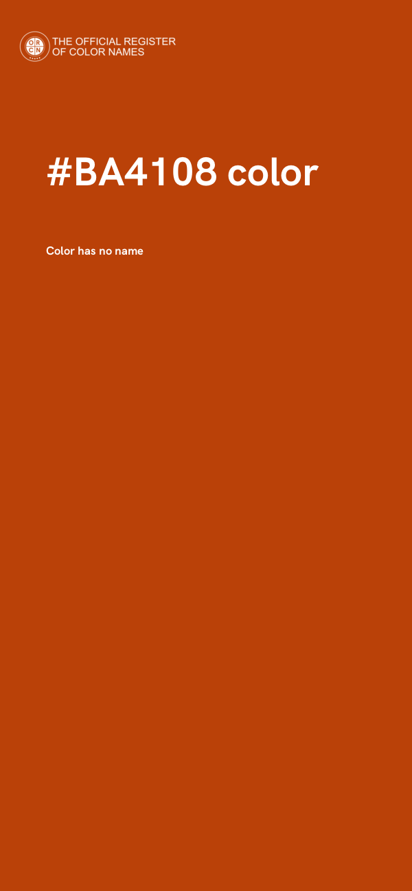 #BA4108 color image