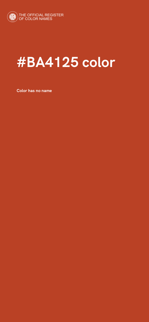 #BA4125 color image
